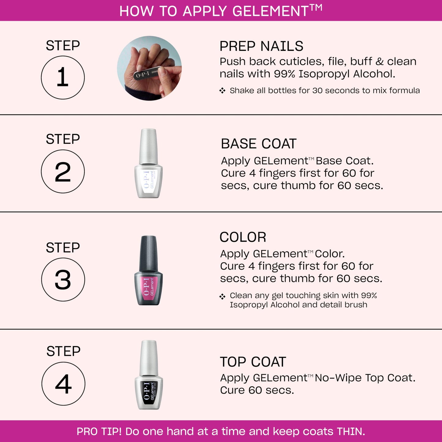 OPI GELement Pompeii Me in Nails | Opaque Cool Bright Purple Crème LED Cure Gel Nail Polish | DIY Salon Quality Gel Manicure | Vegan Formula, Durable Wear with High Shine Finish | 0.3 Fl Oz.