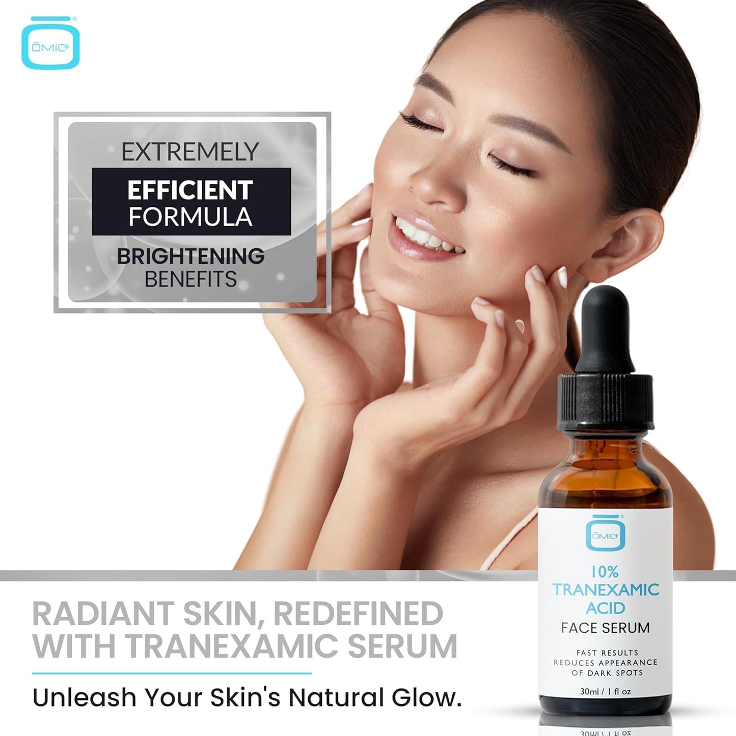 Tranexamic Acid Serum for Face - Skin Brightening Formula with Hyaluronic Acid | 1 fl oz / 30ml
