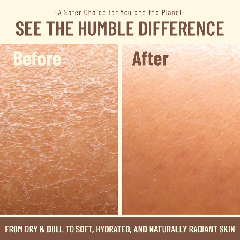 HUMBLE VIBES New!, Natural Tallow Body Wash, Made With Naturally Derived Plant Based Ingredients & Tallow, Free of Harsh Chemicals, Great for Eczema, Itchy Dry Skin, Moisturization, Teakwood & Amber