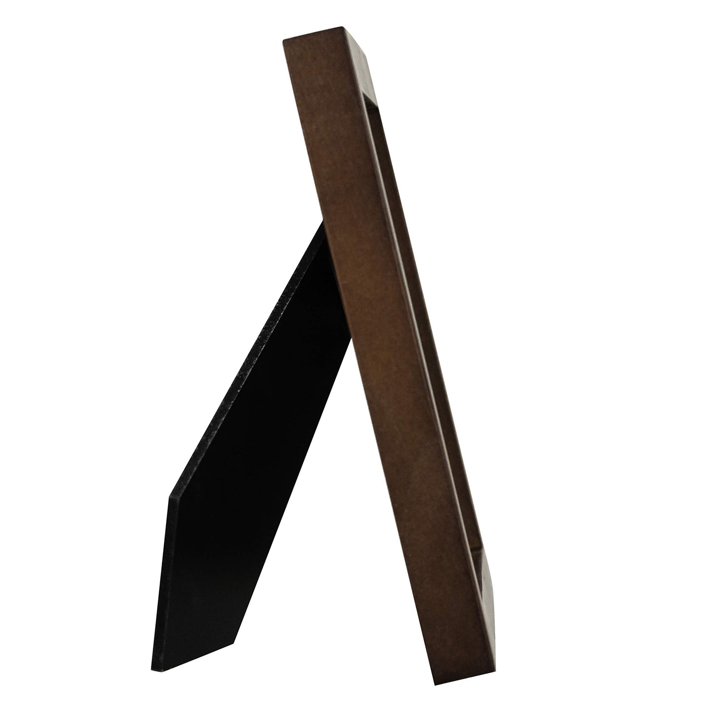 Malden International Designs Dark Walnut Concept Wood Picture Frame, 5x5, Walnut