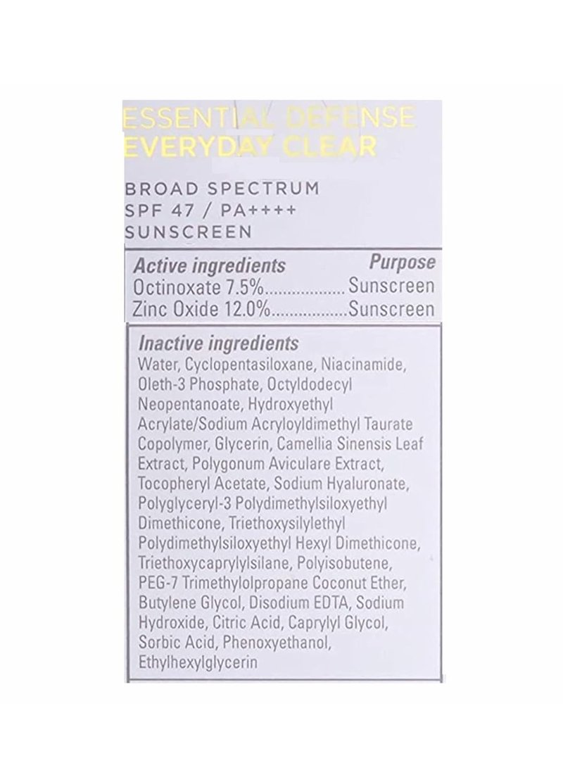 SkinMedica Essential Defense Everyday Clear SPF 47 Sunscreen - Lightweight Facial Sunscreen for Oily/Combination Skin | 1.85 Oz