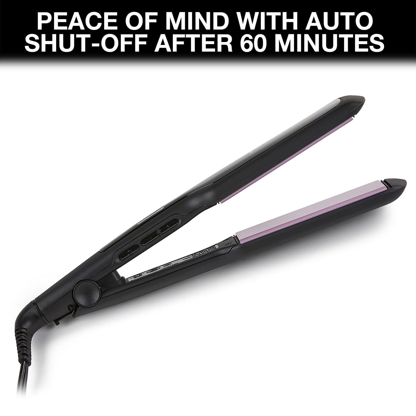 Remington 1 3/4" Flat Iron, Hair Straightener with Anti-Static Technology, 30-Second Heat Up & 60 Minute Auto Shut-off, 30% Longer Ceramic Floating Plates, Titanium + Ceramic Coating