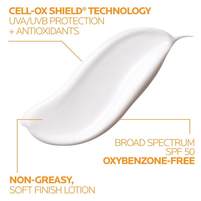 La Roche-Posay Anthelios Mineral Sunscreen SPF 50 Gentle Lotion, Broad Spectrum SPF + Antioxidants, Face & Body Sunscreen, Titanium Dioxide & Zinc Oxide, Oxybenzone Free, Oil Free