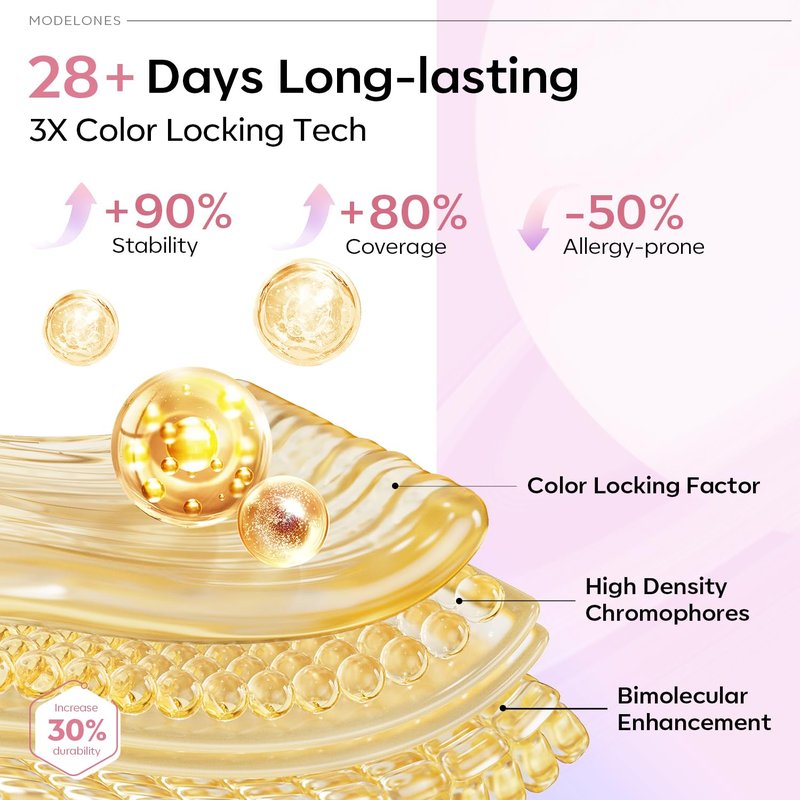 modelones Gel Nail Polish Set - 6 Colors Glitter Bright Hot Pink Royal Blue Purple Soak Off Nail Art Design Manicure DIY Salon Gift