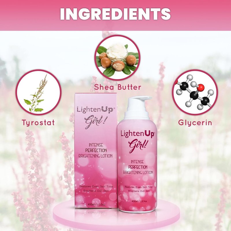 Skin Brightening Lotion - Moisturizing & Hydrating for Even Skin Tone | 13.5 Fl Oz / 400ml | Infused with Tyrostat & Vitamin C