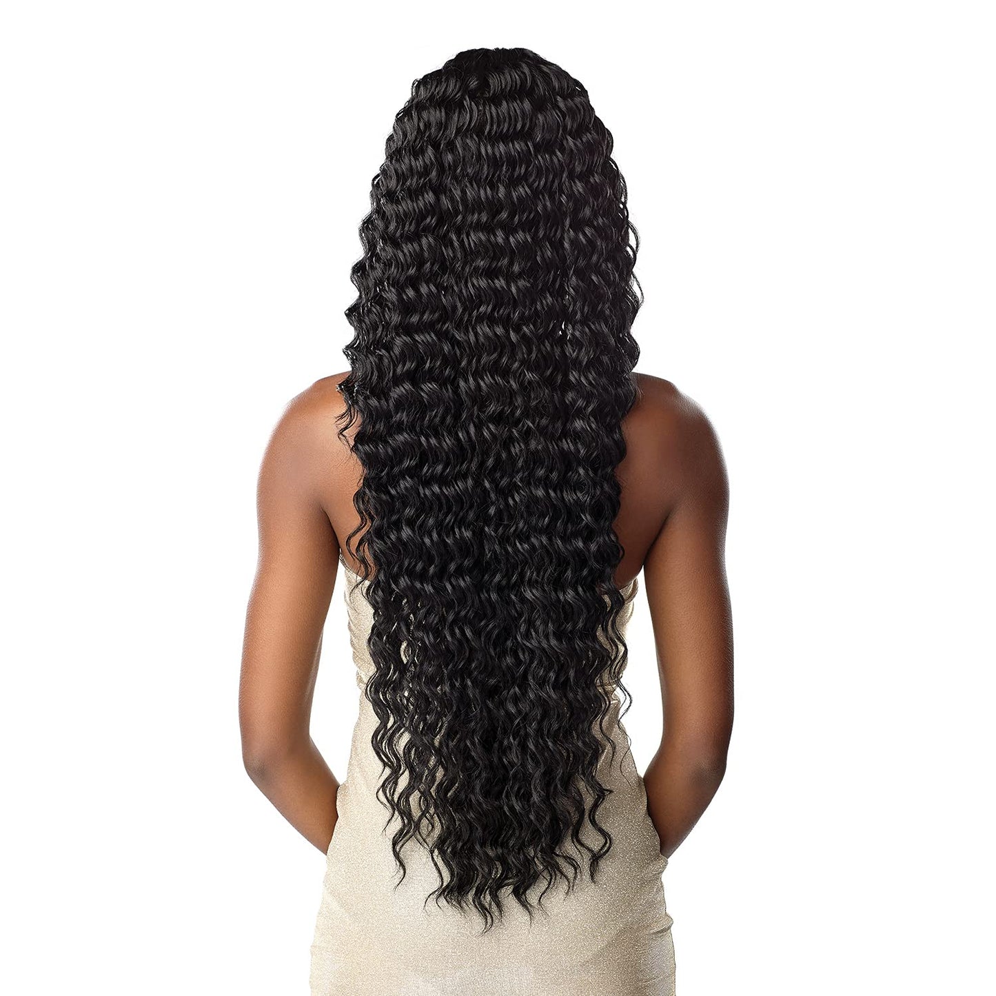 Sensationnel Butta Lace Wigs - Unit 15 Extra Wide 5 Inch Deep Parting Synthetic Preplucked Hairline Glueless Lacefront (1 JETBLACK)
