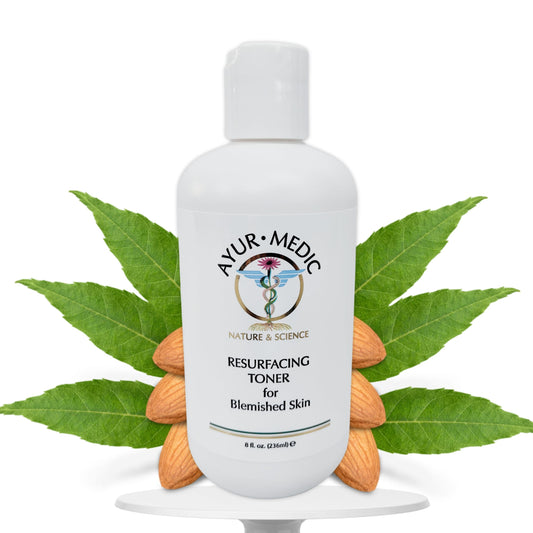 Ayur-Medic Resurfacing Toner – Gentle Facial Exfoliator that Hydrates Skin and Promotes a Fresh, Radiant Complexion, 8 oz