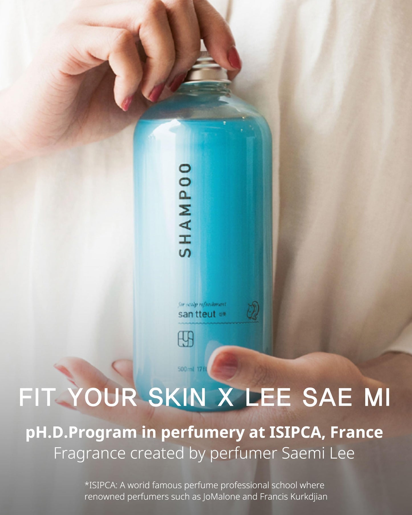 FIT YOUR SKIN SAN TTEUT Cooling Shampoo – Triple Mint Scalp Treatment for Oily, Itchy Scalp | pH 5.5 Clarifying with Milk Protein | Mint & White Musk Perfumed | Paraben Sulfate Free | 17 fl oz