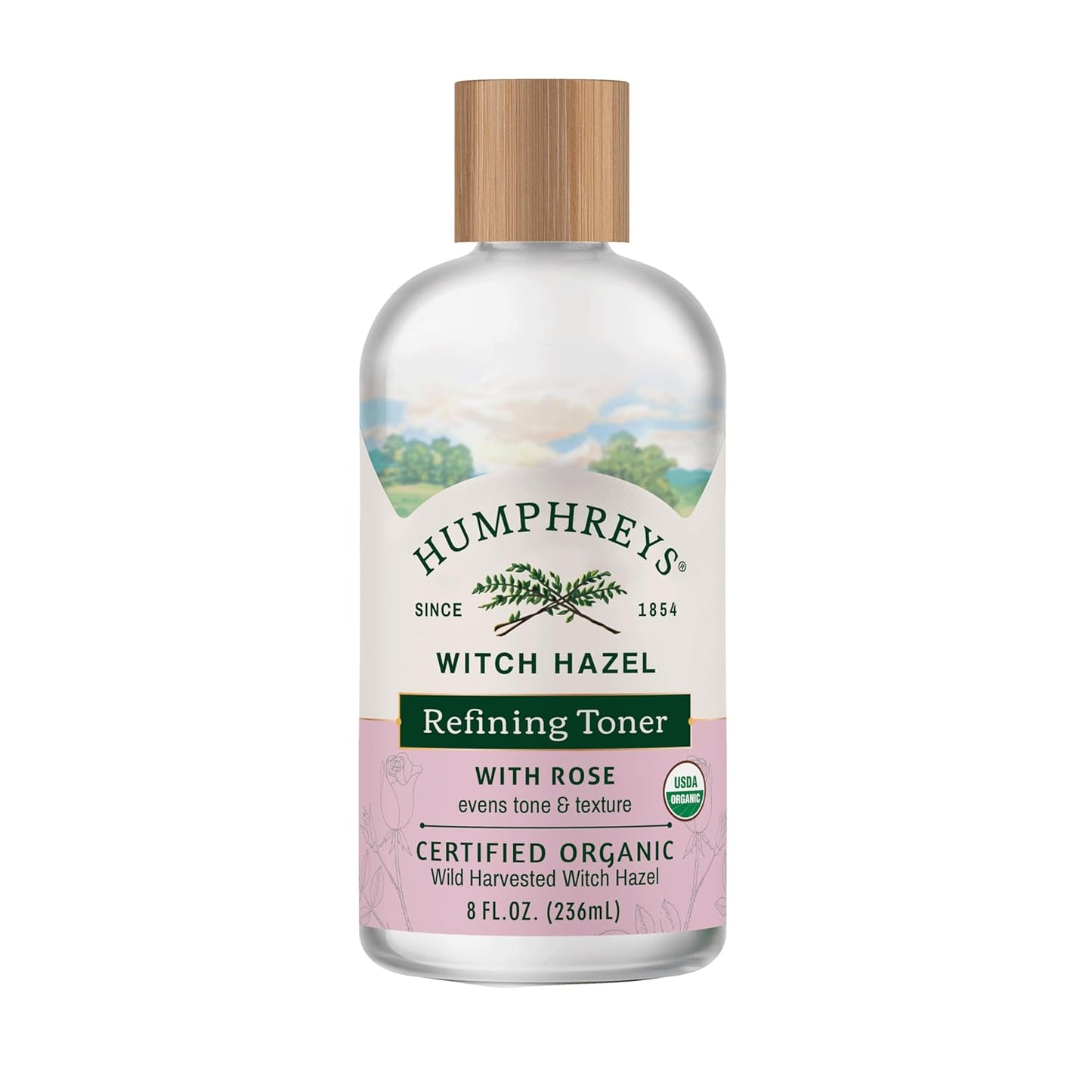Humphreys Witch Hazel Nourishing Toner | Wild Harvested Witch Hazel & Aloe | Alcohol-Free | Natural | Hydrating | Soothing | 8 Fl Oz