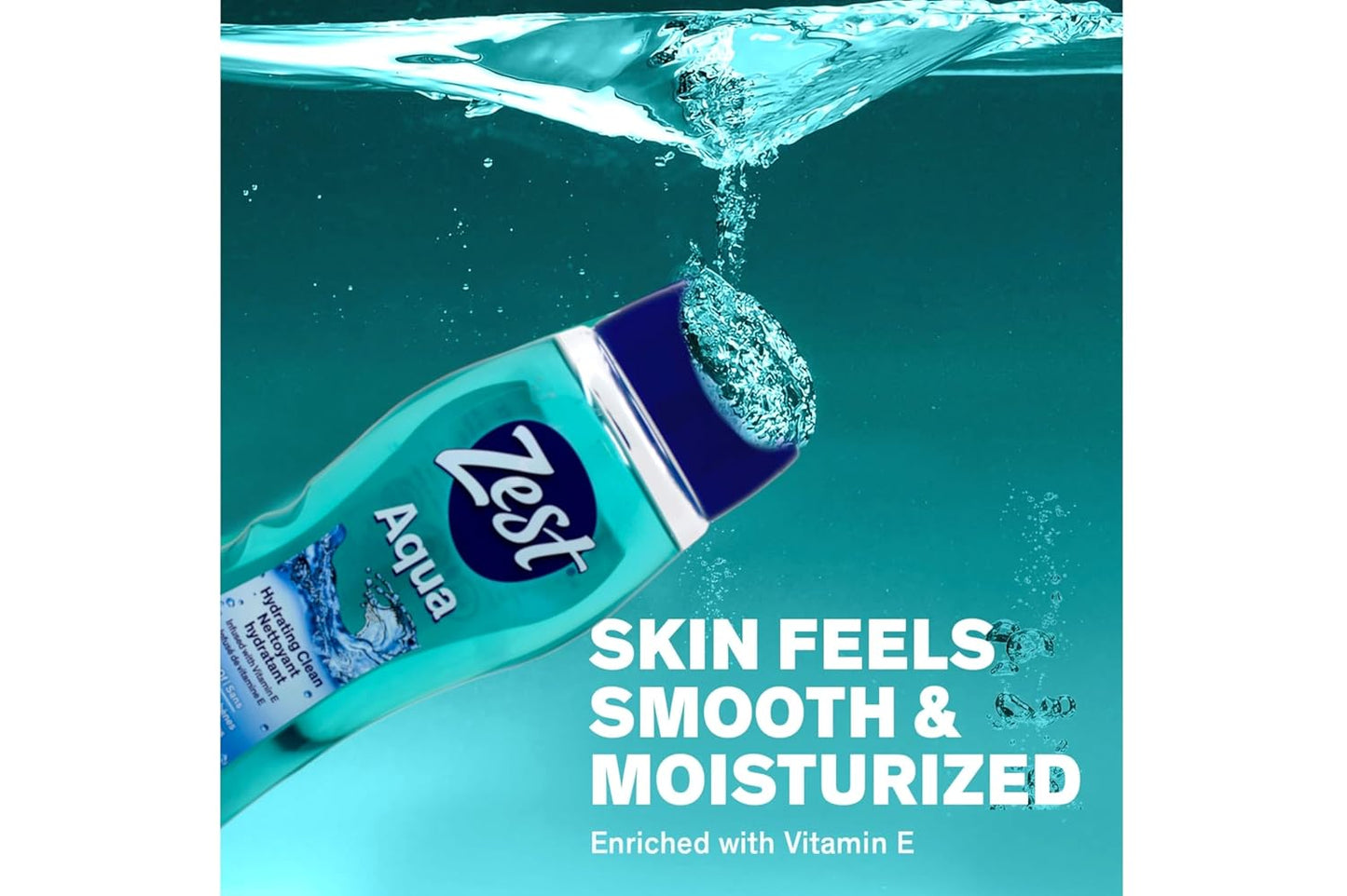 Aqua Body Wash with Vitamin E - Hydrating 18 Ounce | Pack of 3