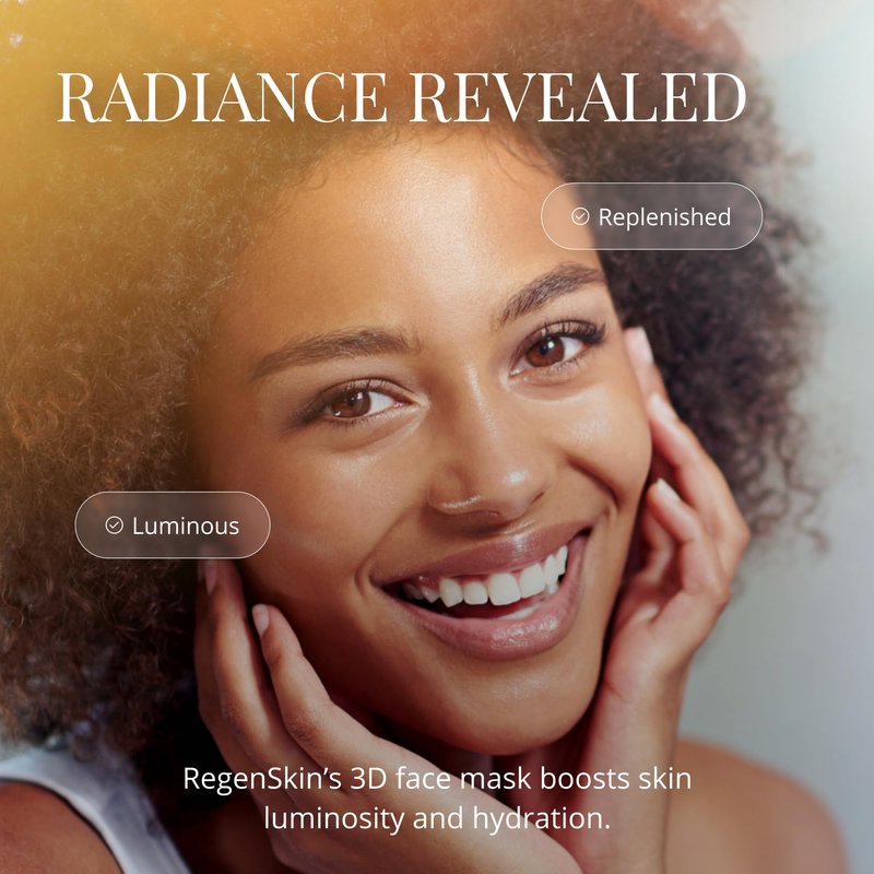 Regen4D New and Improved Cellural Hydrating Mask, Anti Aging Face And Neck Sheet Mask
