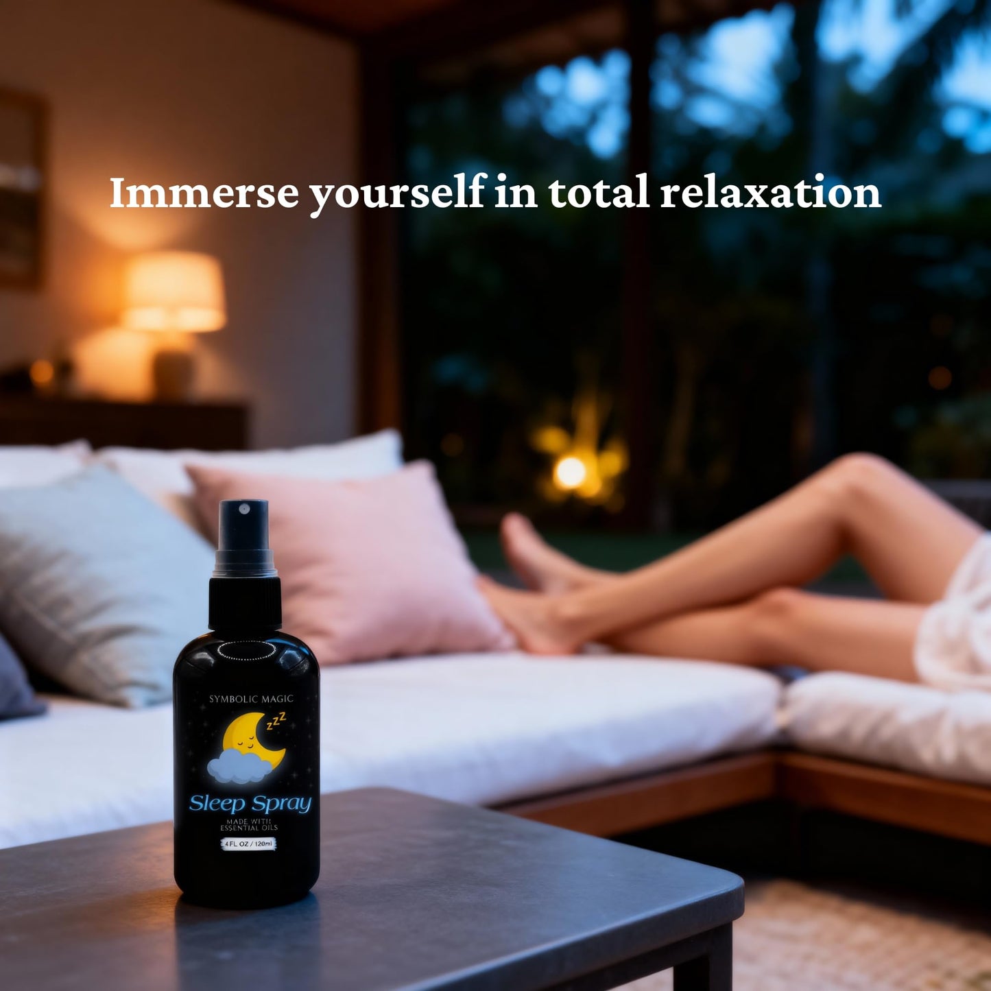 Symbolic Magic Sleep Spray – Calming Lavender and Essential Oils, Pillow Mist for Deep Sleeping, Aromatherapy, Calming Bedtime, Chamomile & Linen Spray for Relaxation and Peaceful Rest, 4oz