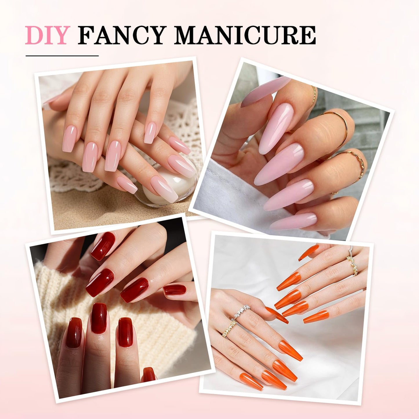 Hgkvnul Gel Nail Polish Pens 3 in 1, 6 Color Pen Gel Nail Polish, Quick Dry, for DIY Nail Art (A Set/6pcs)