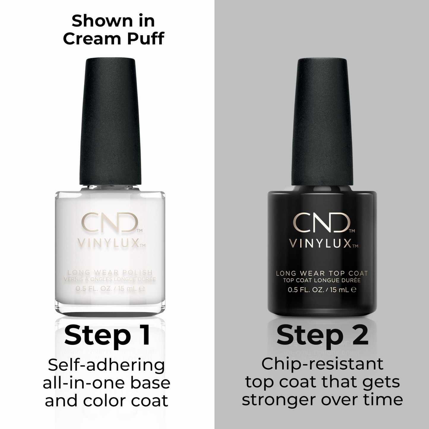 CND Vinylux Longwear Nude Nail Polish, Gel-like Shine & Chip Resistant Color, 0.5 Fl Oz