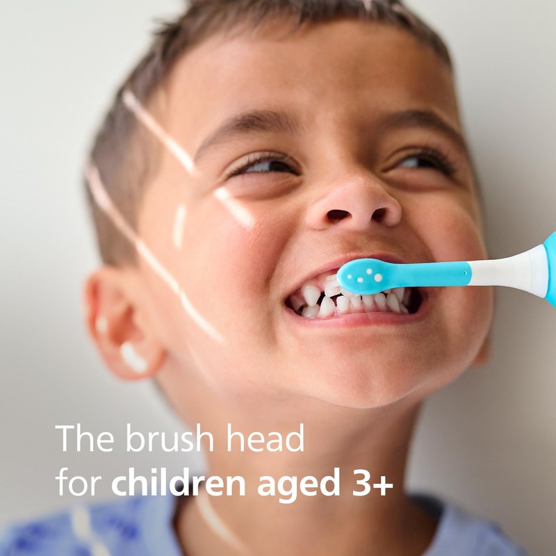 Philips Sonicare for Kids - Genuine Replacement Electric Toothbrush Heads,Compact Size,for Kids Aged 3+,HX6032/94,2 Count (Pack of 2)