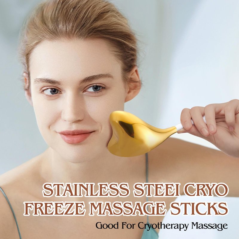 Ice Globes -Facial Skin Care Tools for Women, Cryo Sticks -Unbreakable Stainless Steel and Special Design, Esthetician Supplies Cooling Spa Globes,Mothers Day Gifts for Mom