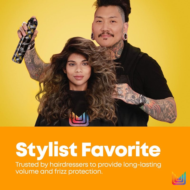 Matrix Vavoom Hairspray - Fast-Drying Extra Dry Formula for Volume & Lift | 24-Hour Hold, Humidity Resistant