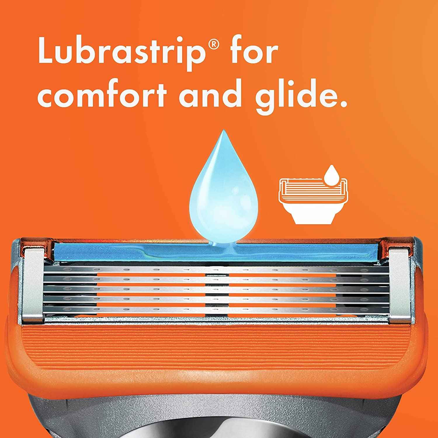 Gillette Fusion5 Men’s Razor Handle + 1 Blade Refill (Pack of 2)