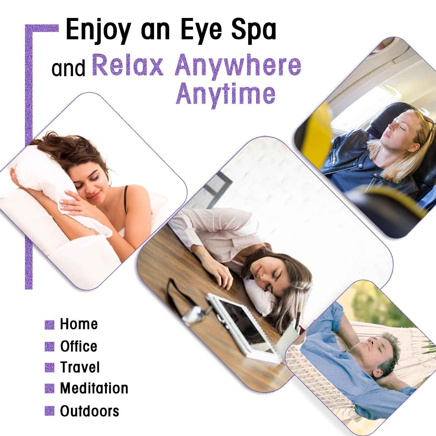 20 Packs Lavender Scented Steam Eye Mask, Heated Eye Mask for Dry Eyes & Relaxation, Self Heating Eye Compress for Sleep, Spa, Travel Essentials, Stress Relief Gifts for Women & Men, Stocking Stuffers