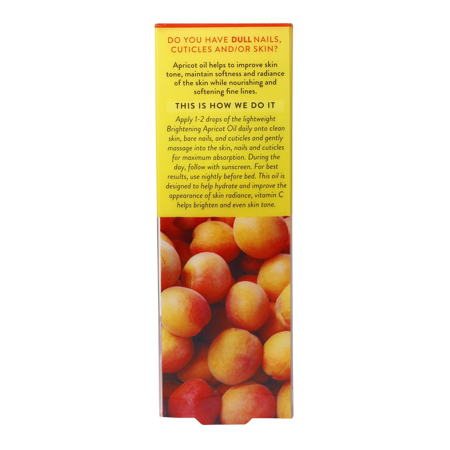 Nailtopia Fresh Apricot Oil - Nail and Cuticle Oil - Anti-Aging Dry Skin Softener for Cuticles - Nail Repair and Cuticle Care Treatment - 0.41 oz (Pack of 2)