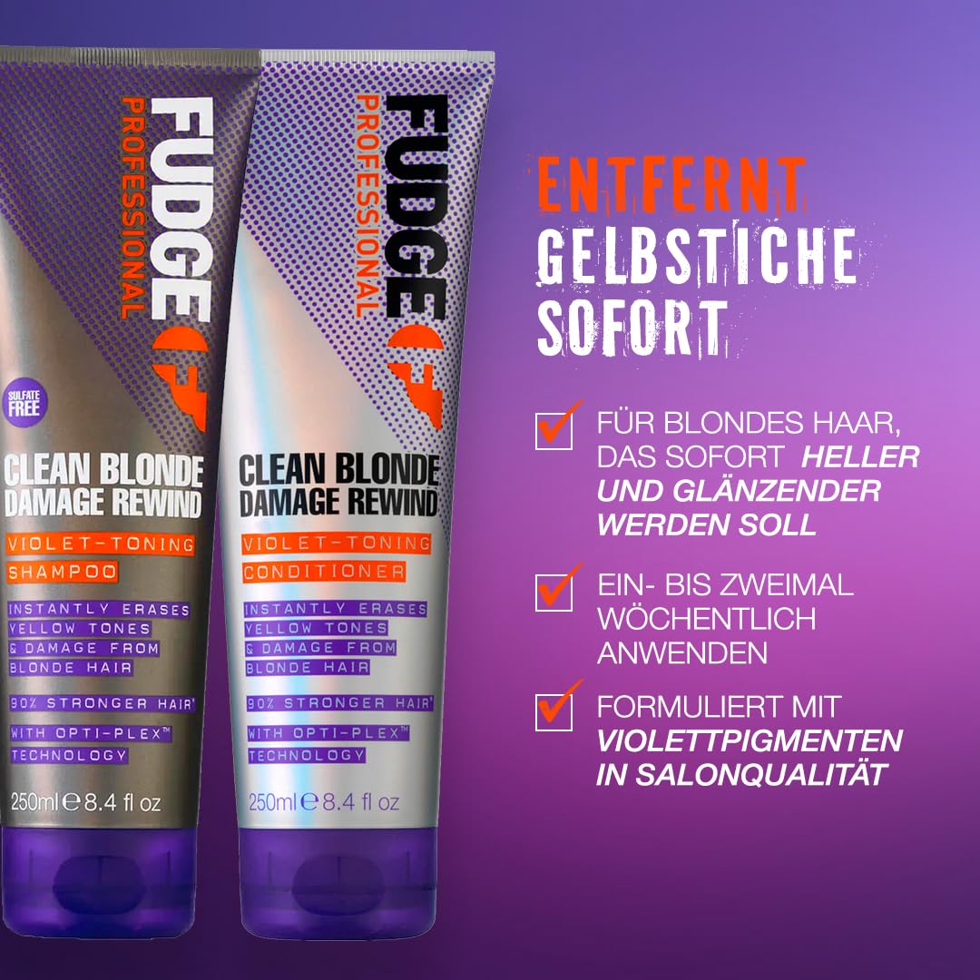 Conditioner by Fudge Clean Blonde Damage Rewind Violet-Toning Conditioner 1000ml