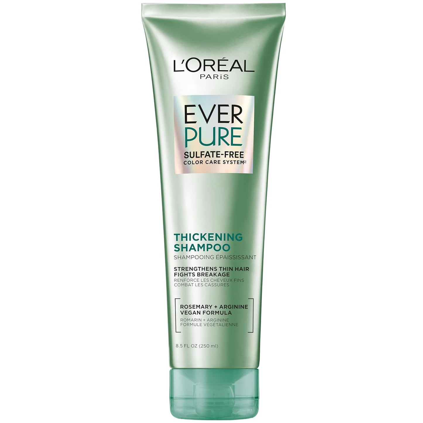 L'Oreal Paris Thickening Shampoo - Sulfate Free Formula for Thin, Fragile Hair | Infused with Rosemary, 8.5 Fl Oz