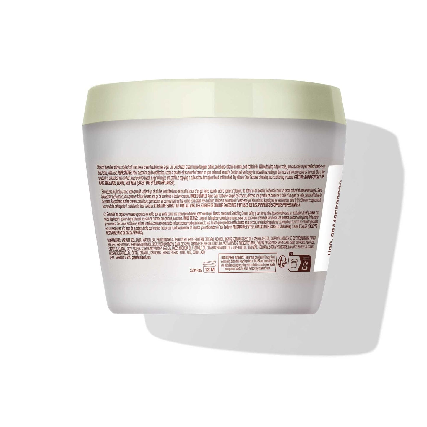 Mizani True Textures Coil Stretch Cream | Soft Hold Curl Shamping Cream | Non-Drying| For Curly, Coily Hair | 8.5 Fl Oz