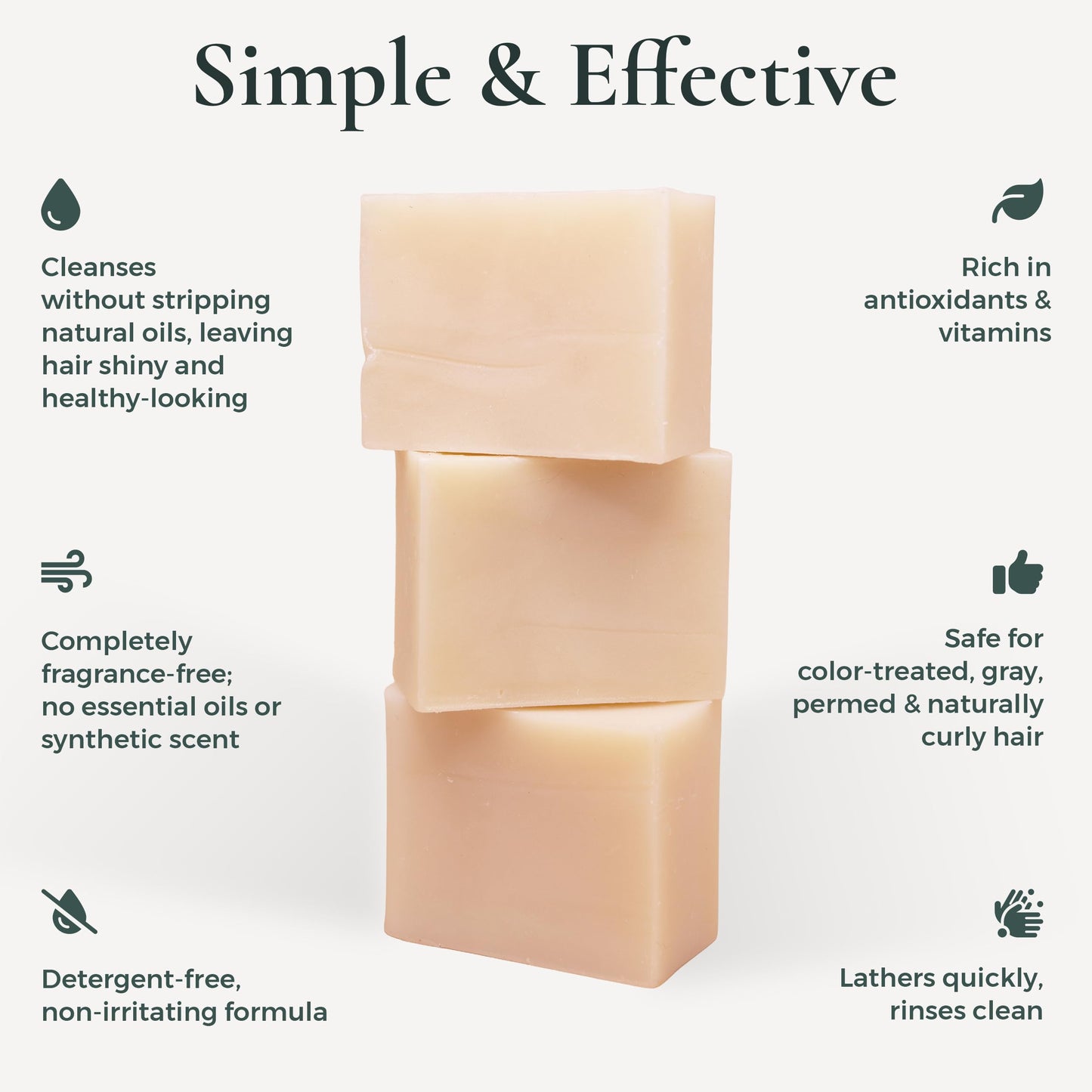 J.R.LIGGETT'S Shampoo Bar Tea Tree Formula, All-Natural Solid Hair Cleanser, Soothing Bar Shampoo with Tea Tree and Hemp Seed Oil for Dry, Sensitive Scalps, Fragrance & Sulfate-Free, 3.5 oz (3-Pack)