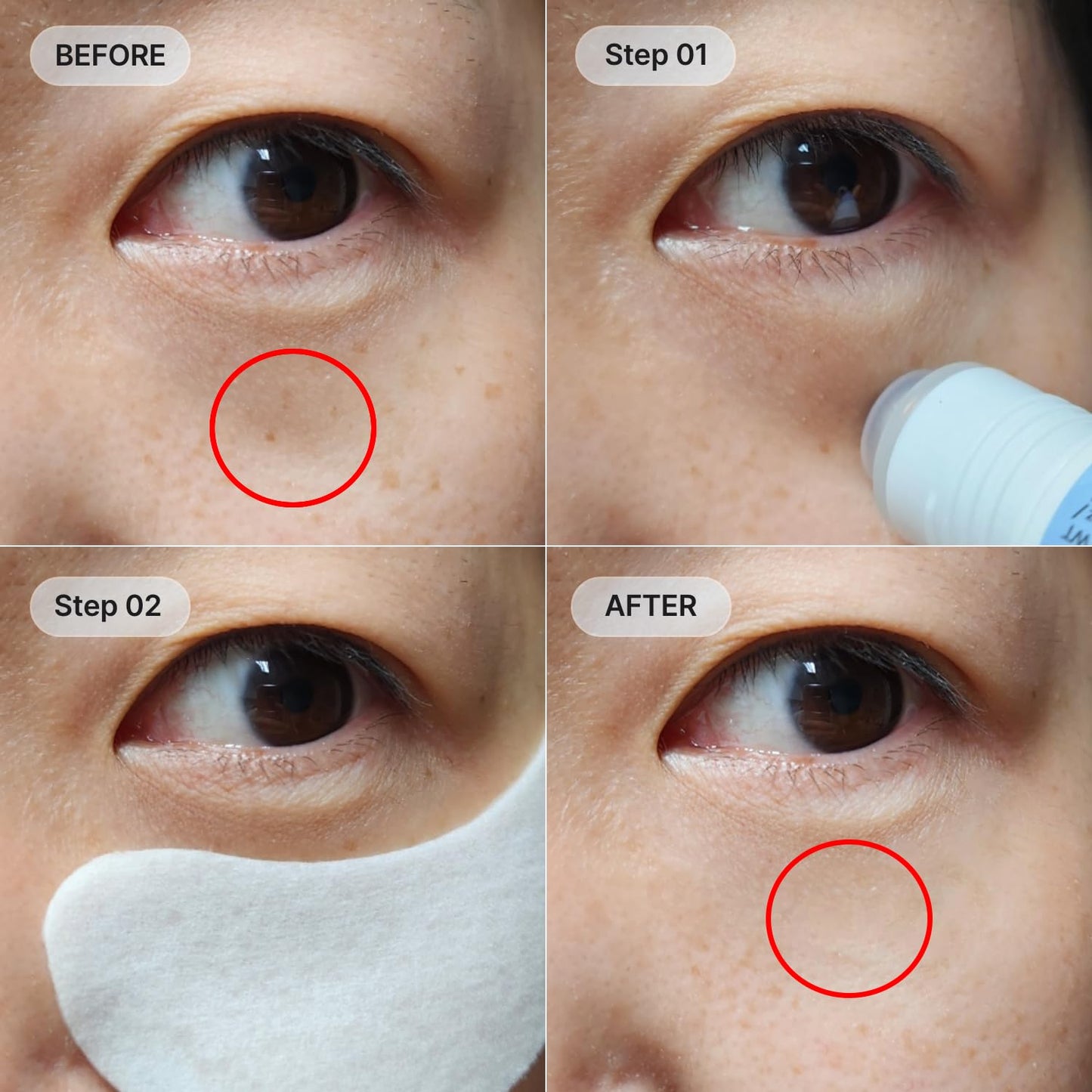 MORENUF Hydrogel Collagen Real Cool 6 Pairs of Eye Patches & Hydrating Roll-On Serum Set for Dark Circles and Puffiness - Hyaluronic Acid and Caffeine Eye Serum Korean