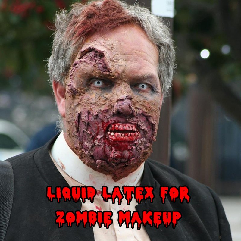 Halloween Liquid Latex Special Effects SFX Makeup Kit - 8 Colors Bruise Face Body Paint Palette,Liquid Latex+Scar Wax+Spatula Tool+Fake Blood Spray+Coagulated Blood With Sponges for Halloween Cosplay