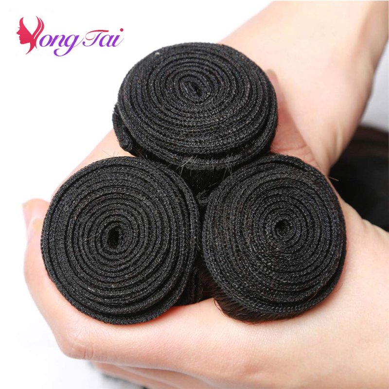 Raw Kinky Straight Human Hair Bundles - 100% Unprocessed Brazilian Virgin Hair | 12A Premium Quality, 12 Inch, Natural Color