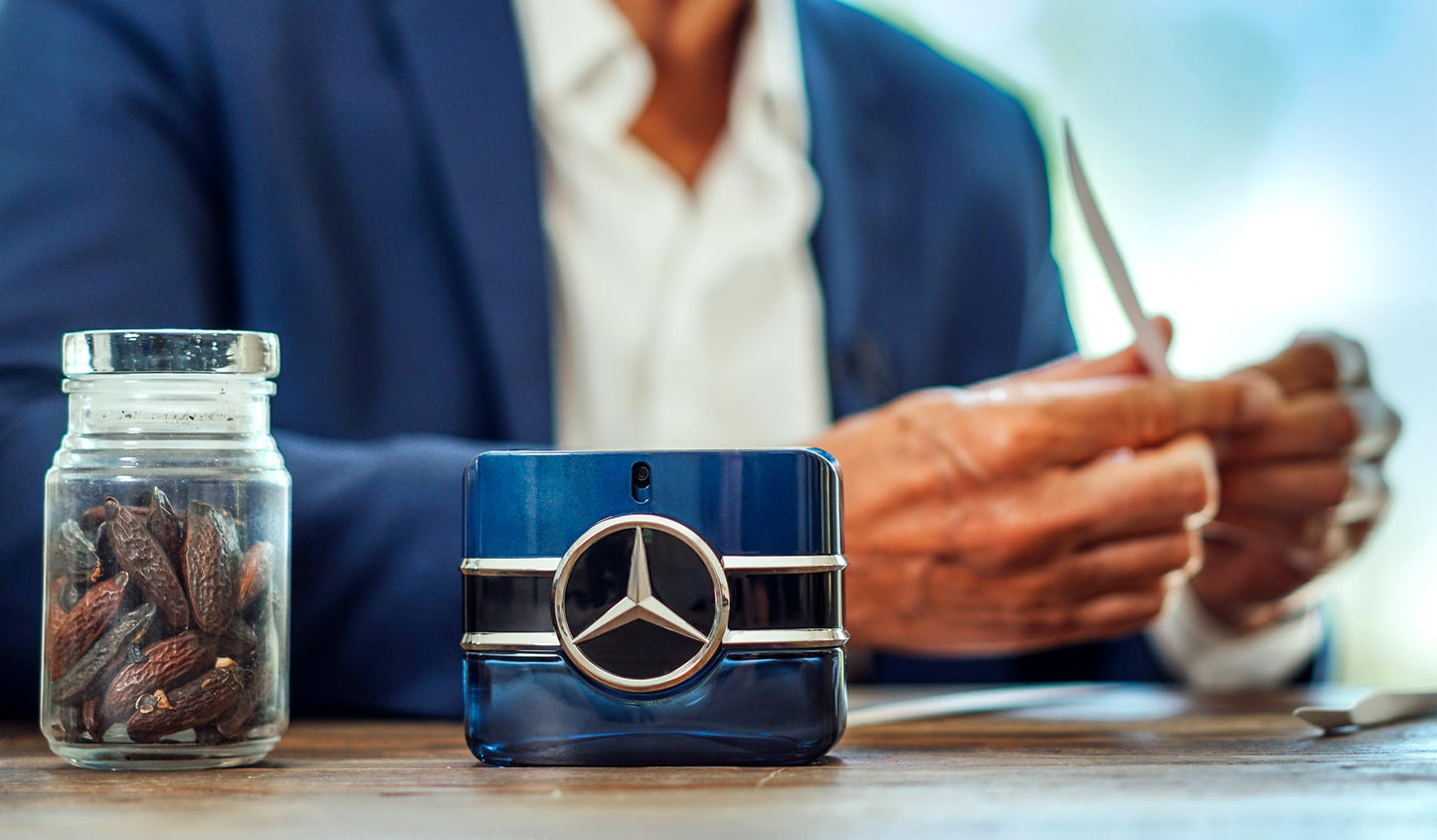 Mercedes Benz Sign - Eau de Parfum for Men - Long Lasting Mens Cologne - Tonka Bean, Lavender, Patchouli Cologne for Men - Perfume for Men - 3.4 oz