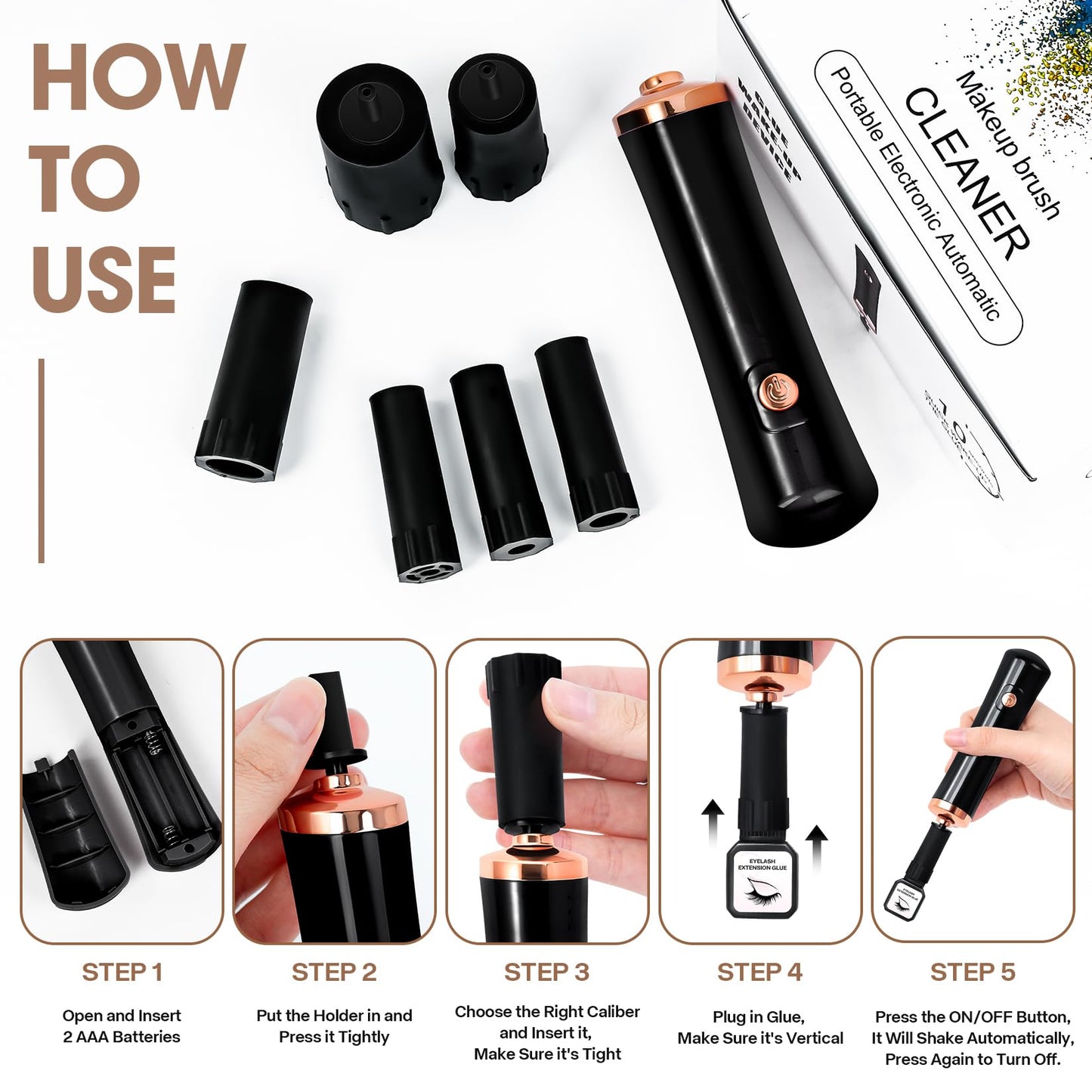 Glue Shaker for Eyelash Extensions, BUCICE Electric Nail Lacquer Shaker, Electric Shaker Time Saving Handsfree Tool Glue Nails Polish