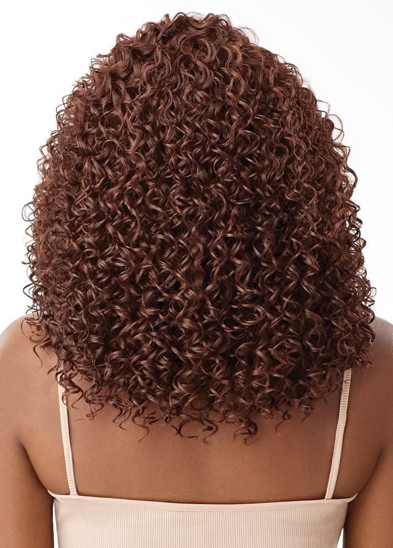 Outre Perfect Hairline 13x4 HD Lace Front Wig DOMINICA 16" (3drff ginger mahogany)