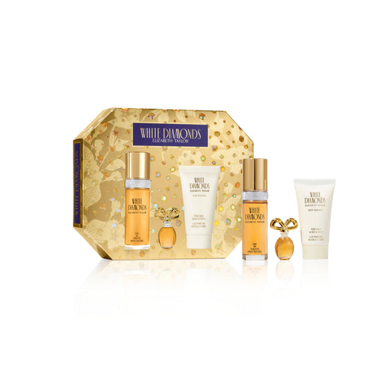 Elizabeth Taylor White Diamonds Women's Perfume Set, Body Lotion, Eau de Toilette & Parfum Replica, 3 Piece Set, 1.0 fl. oz