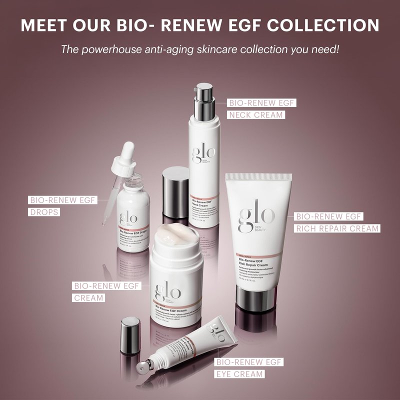 Glo Skin Beauty Bio-Renew EGF Drops | Restore, Strengthen, and Firm Skin with this Reparative Serum