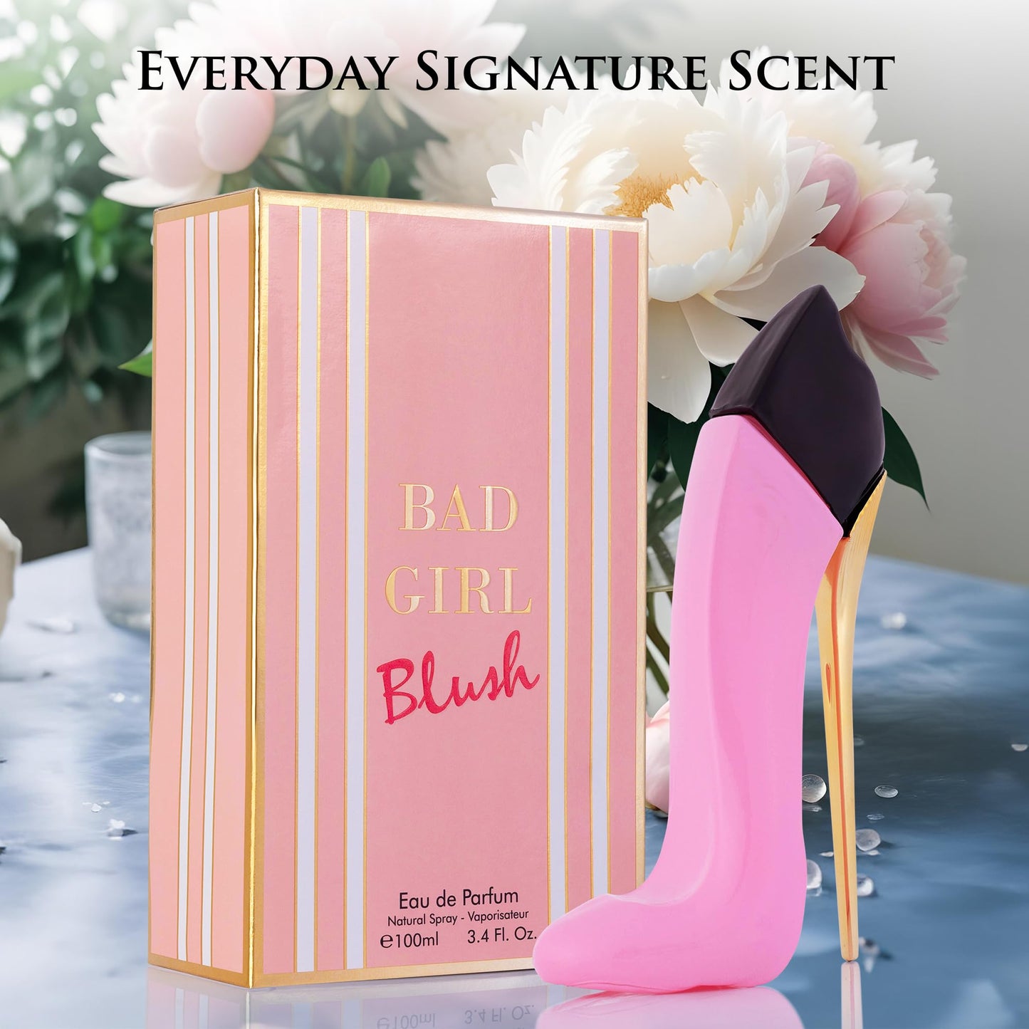 URBAN COLLECTION Bad Girl Blush for Women – Eau De Parfum 3.4 fl oz – Vegan, Cruelty-Free & Paraben-Free – Sweet Citrus Bergamot with Hints of Almond – Warm Vanilla & Peony – Elegant 100ml Bottle