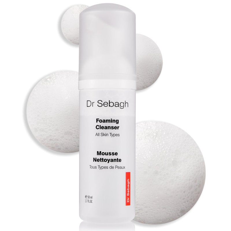 Dr Sebagh 2-in-1 Toner & Cleanser (1.7 fl oz) - Gentle Face Wash - Deep Pore Cleanser & Makeup Remover - Foam Cleanser for Oily Skin - Award-Winning
