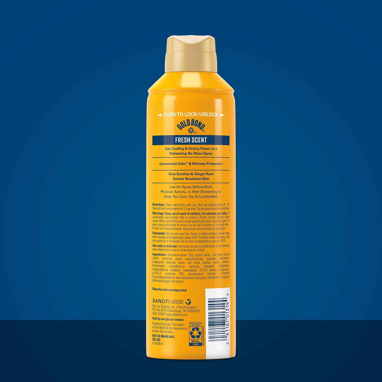 Gold Bond Medicated Talc-Free Extra Strength 10 oz & No Mess Talc-Free Body Powder Spray 7 oz Bundle