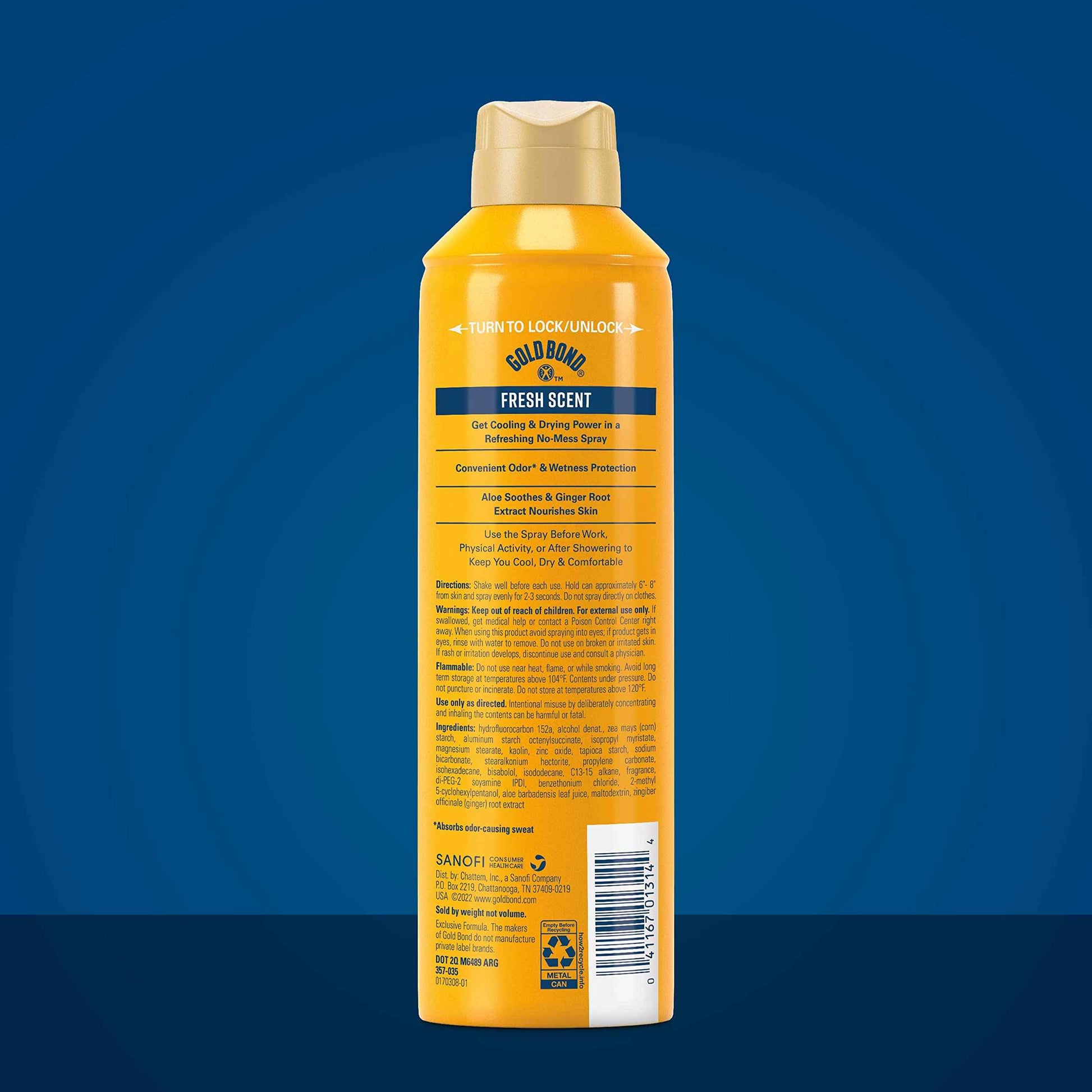 Gold Bond Medicated Talc-Free Extra Strength 10 oz & No Mess Talc-Free Body Powder Spray 7 oz Bundle