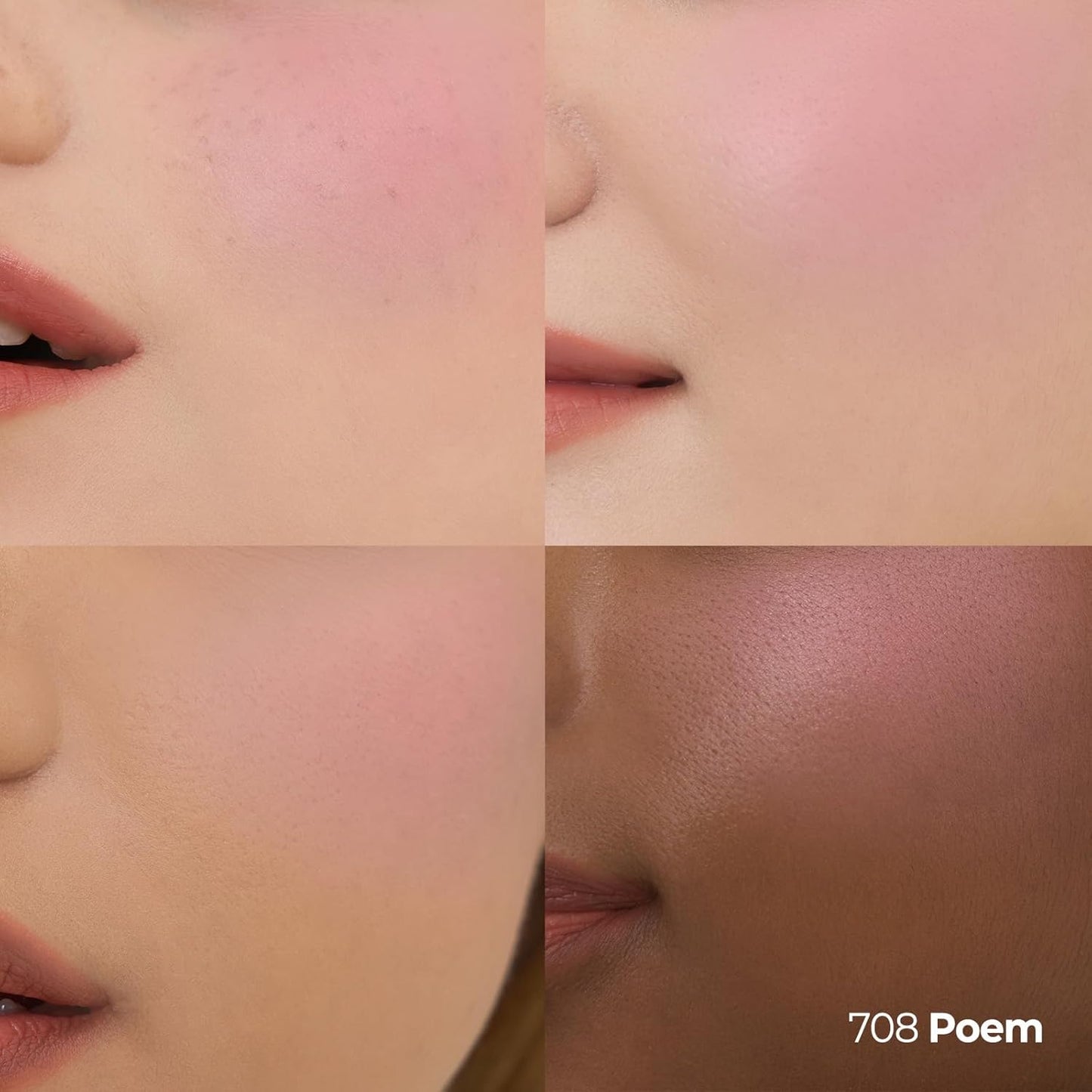 Laka Love Silk Blush - Radiant Buildable Powder Blush for Natural Glow | Long-Lasting Moisturizing Formula (#708 Poem)