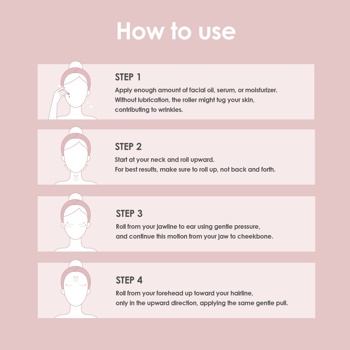 glowiest Rose Quartz Roller for Face, Eye and Neck: Facial Massager -100% Natural Rose Quartz | Lymphatic Drainage | Improving Fine Lines