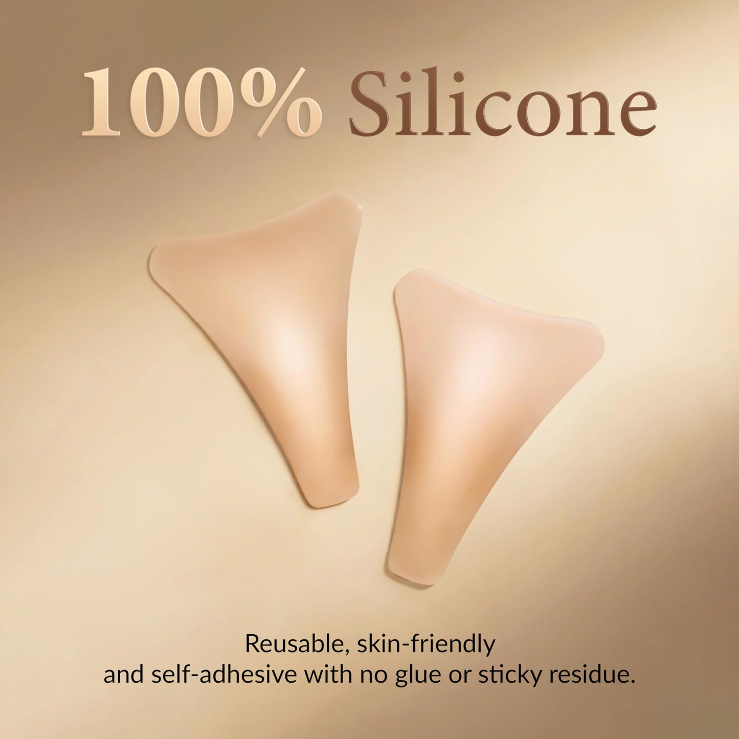 Dephale Silicone Camel Concealer Toe Reusable - Anti Camel Concealer Pad for Swimsuits, Leggings, Underwear Gym, 2-Pack, Y-Shape