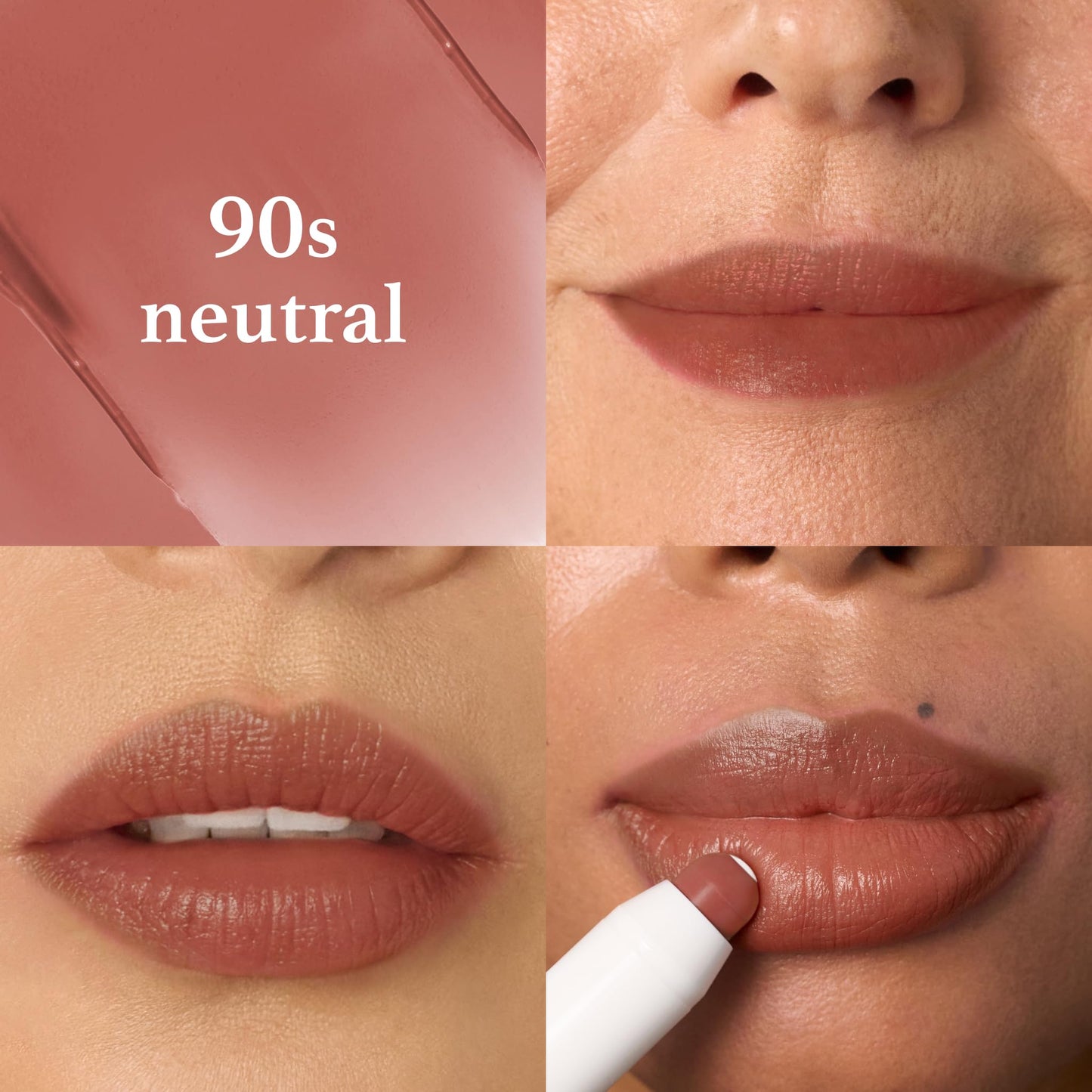 Julep The Perfect Pair 2pc Set It's Balm Tinted Lip Balm Vintage Mauve and With a Trace Retractable Creamy Long-Lasting Lip Liner, Antique Rose