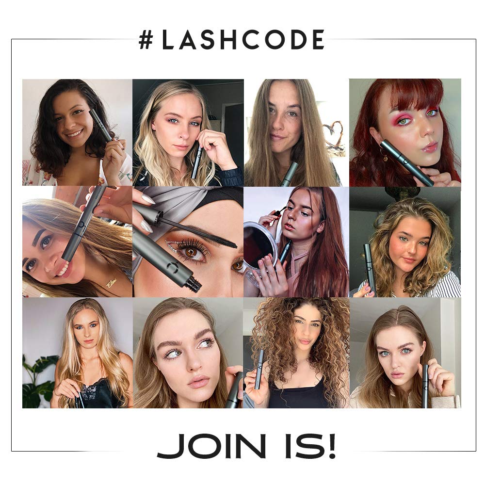 Eyelash Mascara 10ml - Extend & Thicken Lashes with Baicalein, Arginine & Germ Extracts | Volumizing Formula