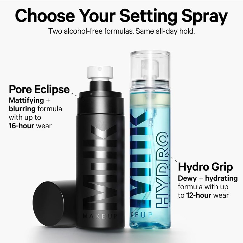 Milk Makeup Pore Eclipse Matte Setting Spray - Blurs Pores & Controls Shine | Long-Lasting, Oil-Free Facial Mist for a Soft Finish
