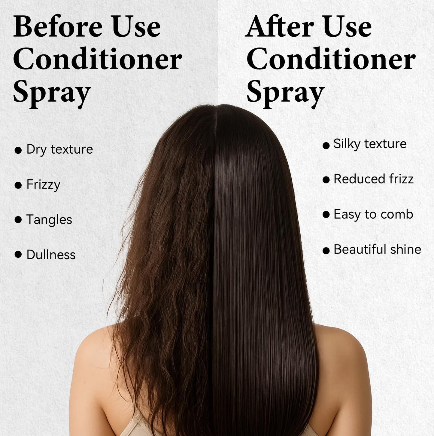 Glopink Hair Milk Spray, Nourishes Hair Detangler Conditioner, Repairs Dry, Damage & Split Brittle Strands, All in One Leave-In Mist for All Hair Types, Cruelty Free Refreshing Formula, 4.56 Fl Oz