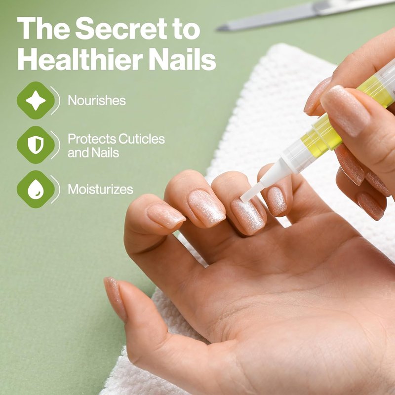 Cuticle Oil Pen - Moisturizing Nail & Cuticle Oil with Vitamin E | Mess-Free Brush for Dry Cuticles