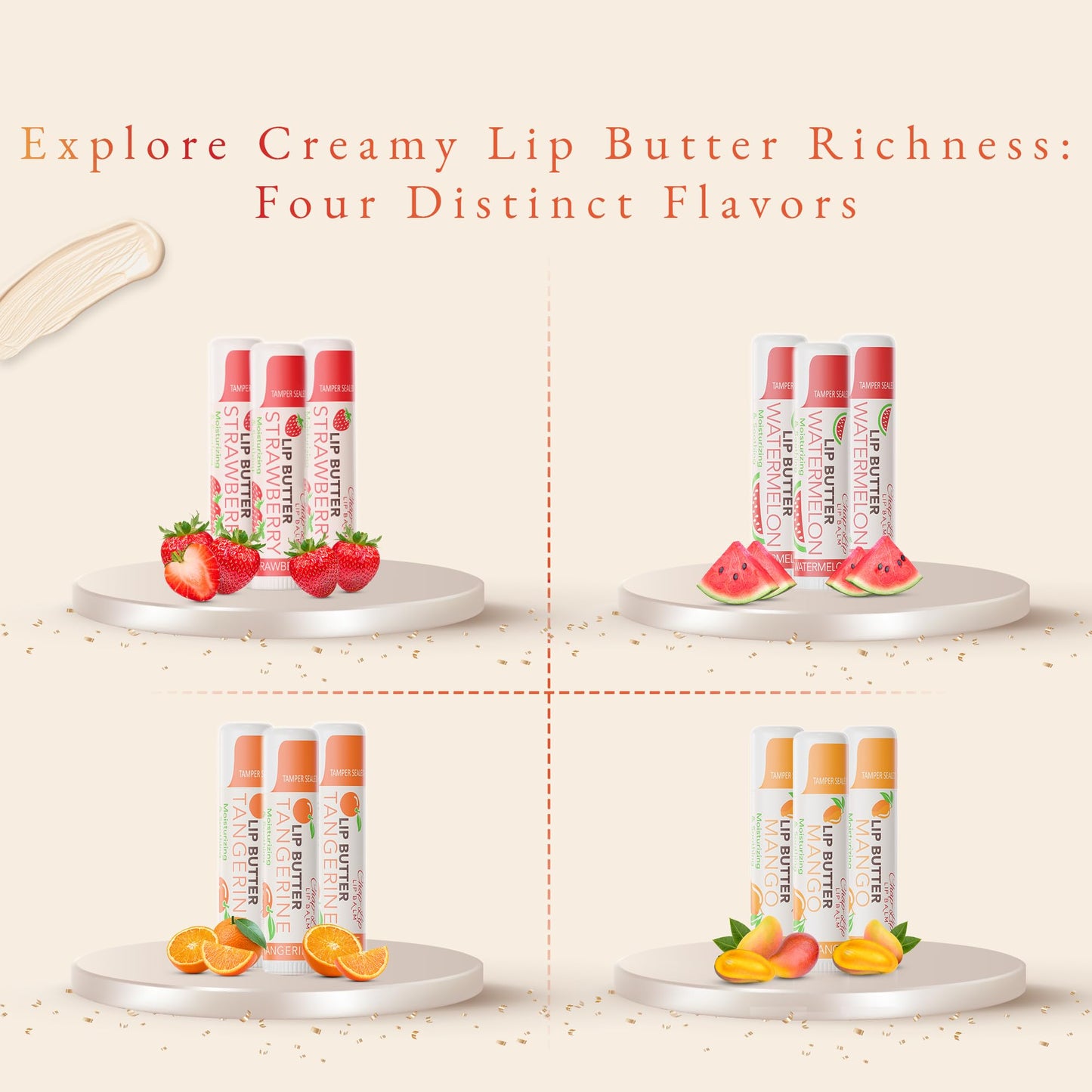 CHAP-LIP Original Lip Balm Hydrating Bulk Chap Stick with Fruit Flavors, Coconut Oil, and Cocoa Butter -Dermatologist Tested Lip Therapy Pack for Men and Women - Made in the USA, 60 Pack