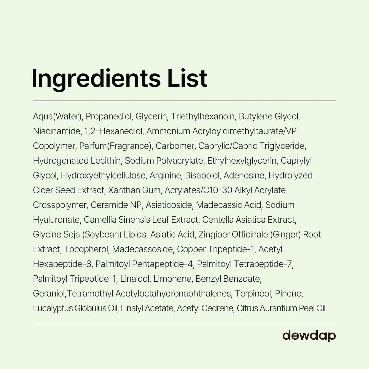 DEWDAP Cicatea Moisture Layering Capsule Cream, Niacinamide, Centella Asiatica for Deep Hydration, Face Moisturizer for Sensitive Skin, Korean Skincare (1.69 Fl Oz / 50ml)